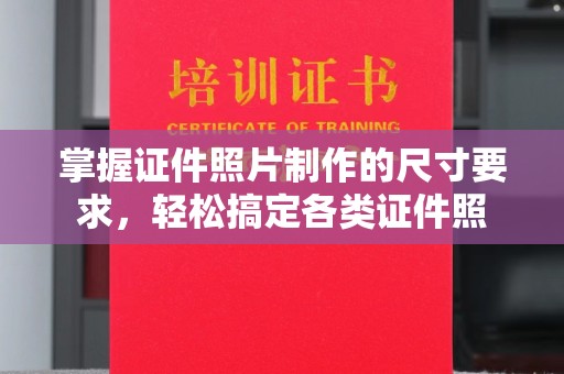 芒市掌握证件照片制作的尺寸要求，轻松搞定各类证件照