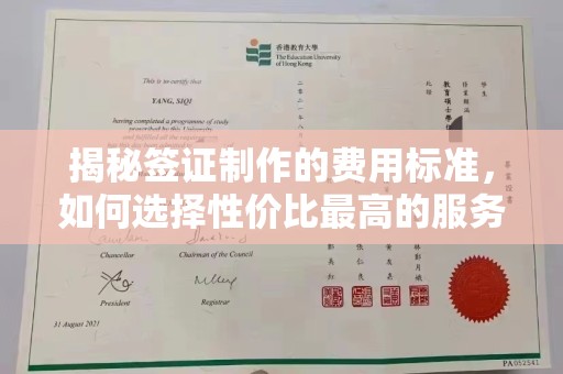 江汉揭秘签证制作的费用标准，如何选择性价比最高的服务？