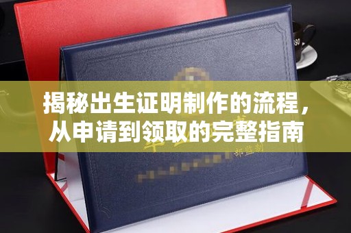 楠西揭秘出生证明制作的流程，从申请到领取的完整指南