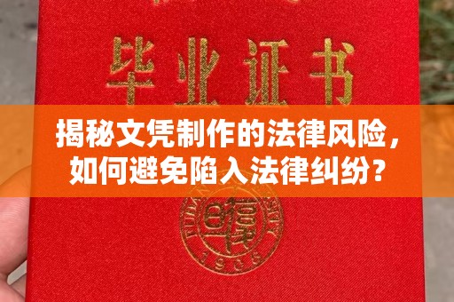 泰州揭秘文凭制作的法律风险，如何避免陷入法律纠纷？