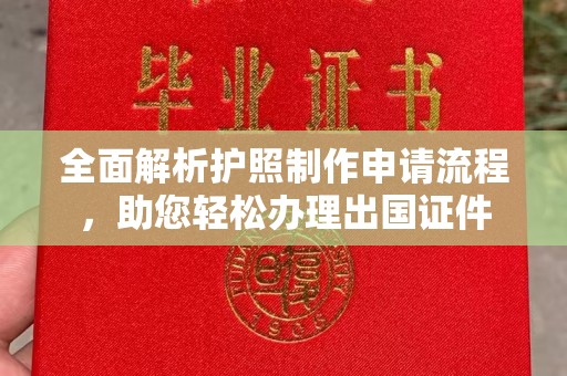 定日全面解析护照制作申请流程，助您轻松办理出国证件